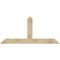 Ekena Millwork Portland Rough Sawn Timber Gable Bracket, Douglas Fir, 72"W x 33"H x 4"D x 6"F, 11/12 Pitch GBW072X33X0406POR00RDF - alternate 1